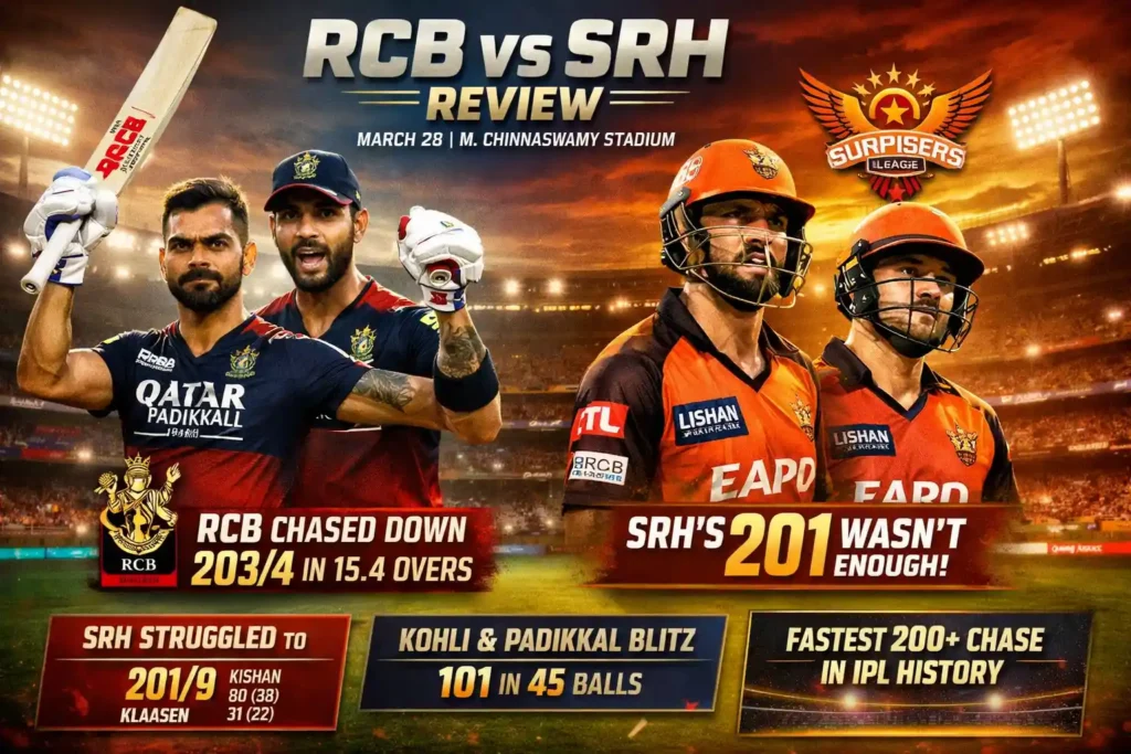 Royal Challengers Bengaluru vs Sunrisers Hyderabad Review