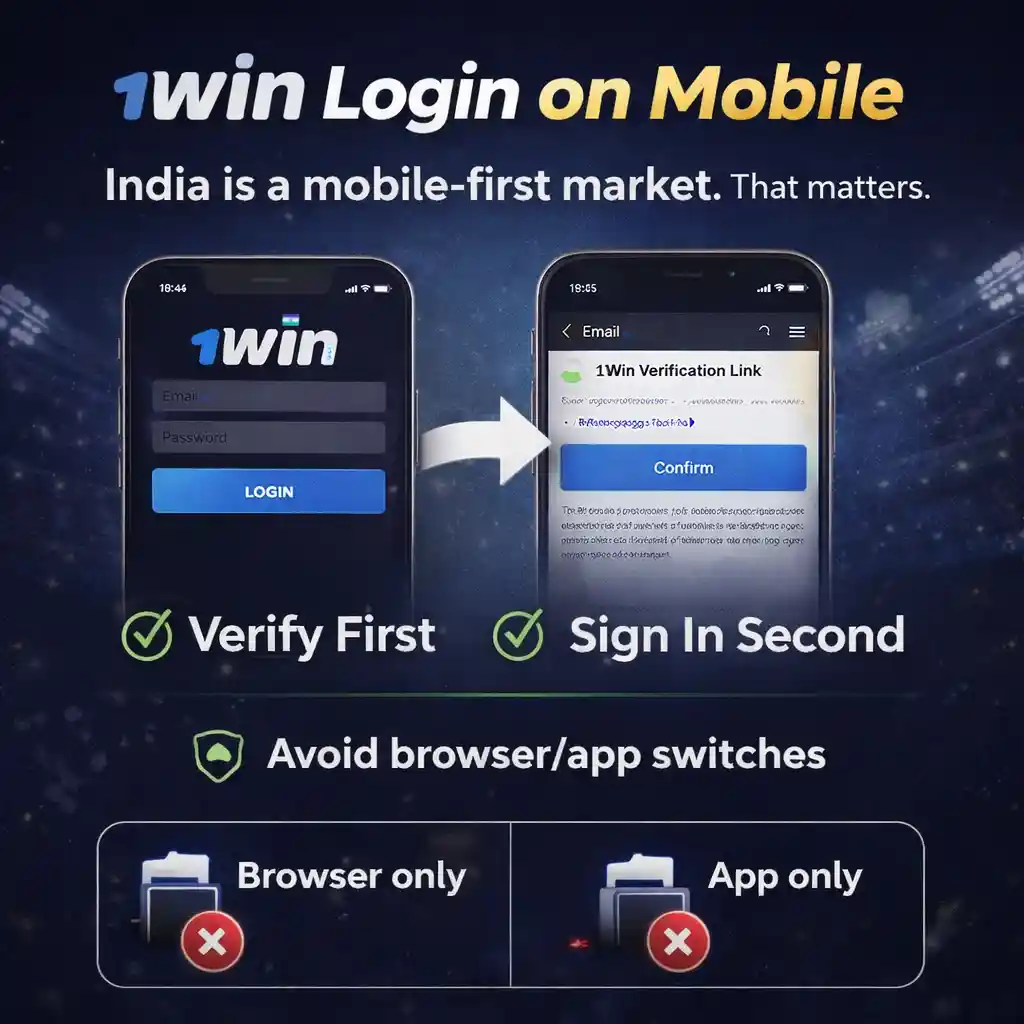 1win Login on Mobile