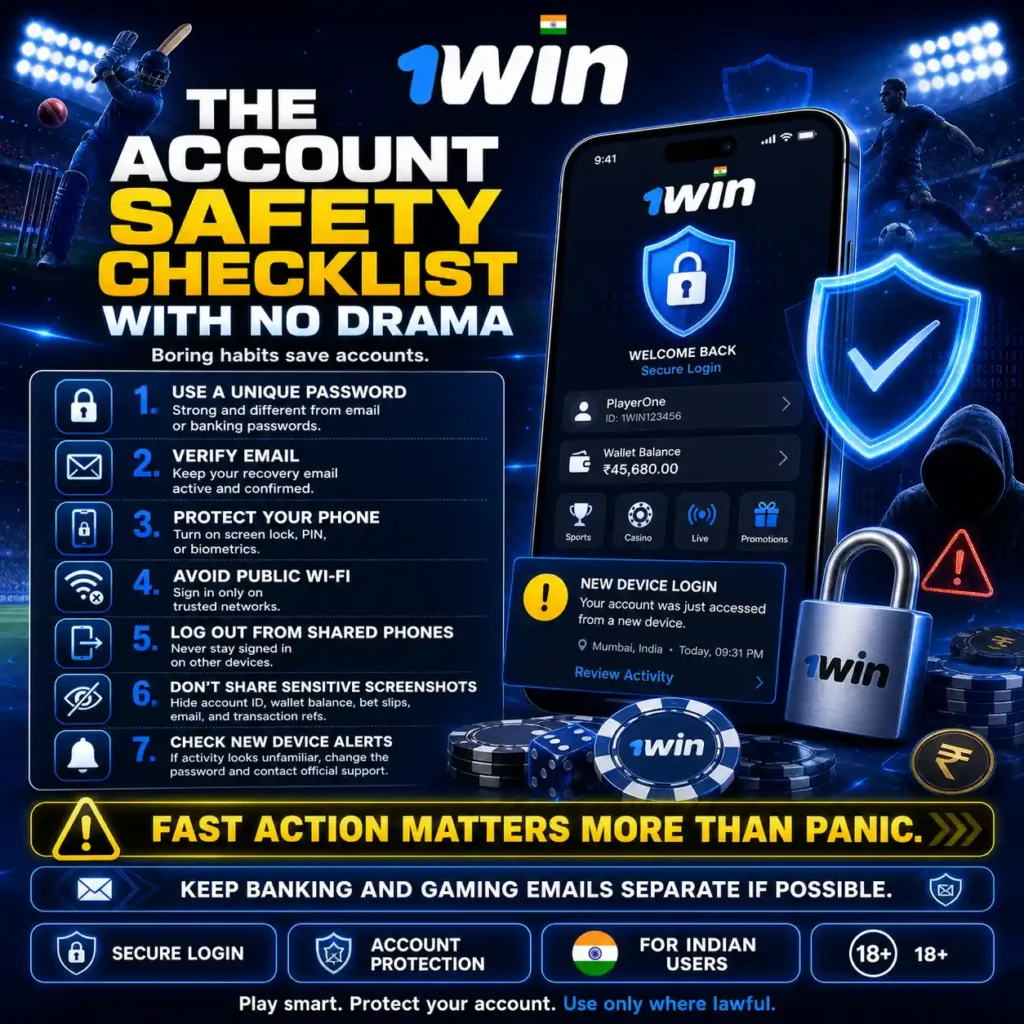 The Account Safety Checklist With No Drama